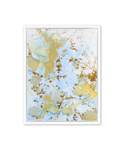 Sky of Gold and Azure – Original Abstract Artwork by Ekaterina Grivet